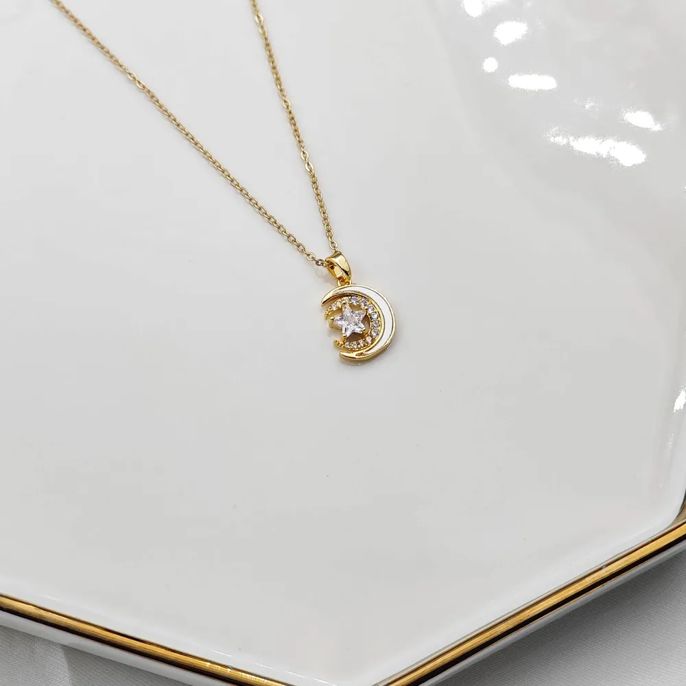 Stainless Steel Ay Kolye