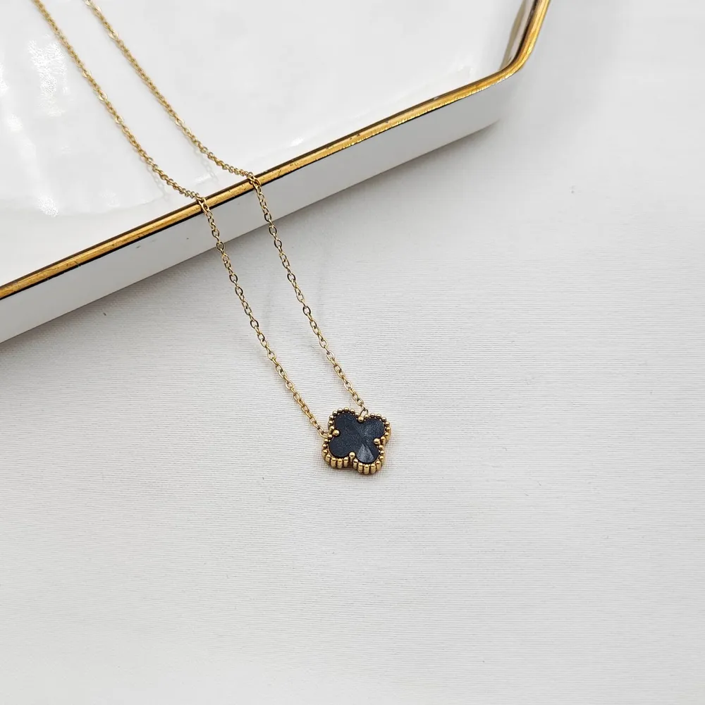Stainless Steel Van Cleef Kolye