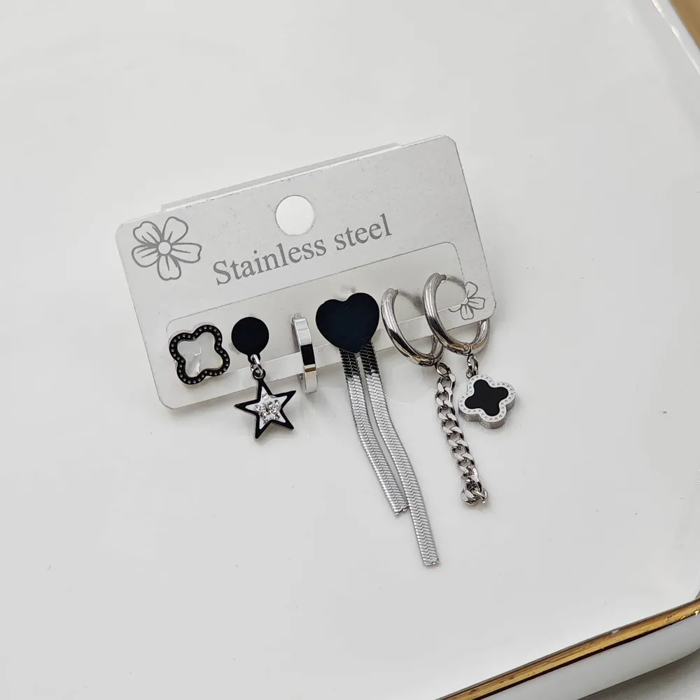 Stainless Steel Çelik Küpe Seti